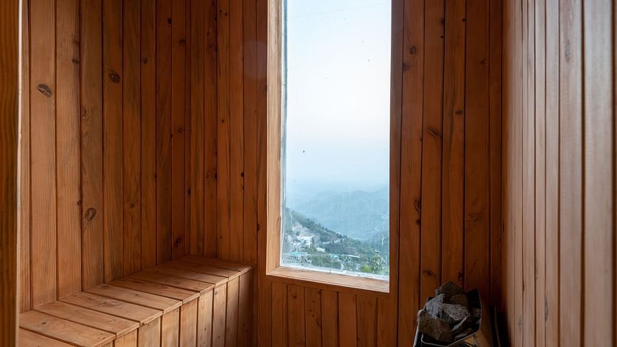 View of the sauna at DLS Highland Resort and Spa, Mussoorie.